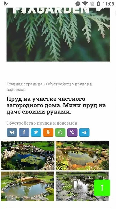 Пруд на участке частного загородного дома. Мини пруд на даче своими ...