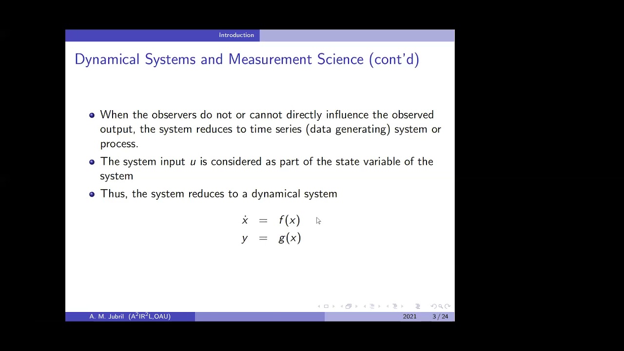 A2IR2 Seminar 2 - Modal Description of Nonlinear Dynamical Systems with Koopman Operator Theory