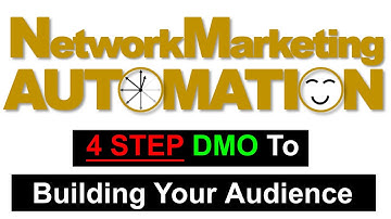 Network Marketing Automation - 4 Step DMO To Building Your Audience