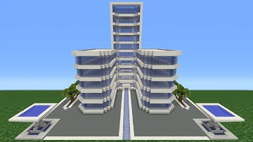 Minecraft Tutorial: How To Make A Modern Hotel -  3