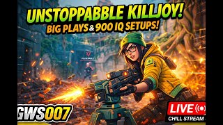 Killjoy OP Gameplay 😎 Valorant Live 🔴 Chill Stream | GWS007 (Portrait)