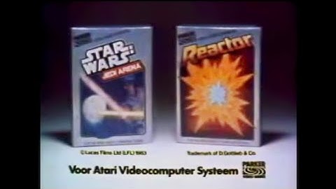 Reactor & Star Wars Jedi Arena / Parker, Atari Video Games - TV Reclame (1983)