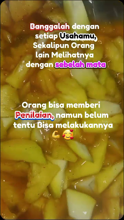 Kunikmati proses nya