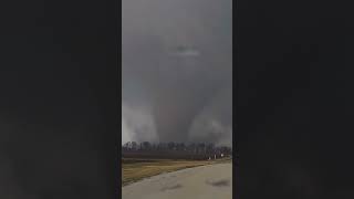 Close Encounter with a Massive EF3 Tornado! #tornado #storm #stormchasing