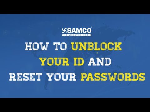 How to Unblock User-id and Reset Passwords on StockNote | Video Tutorial | Samco