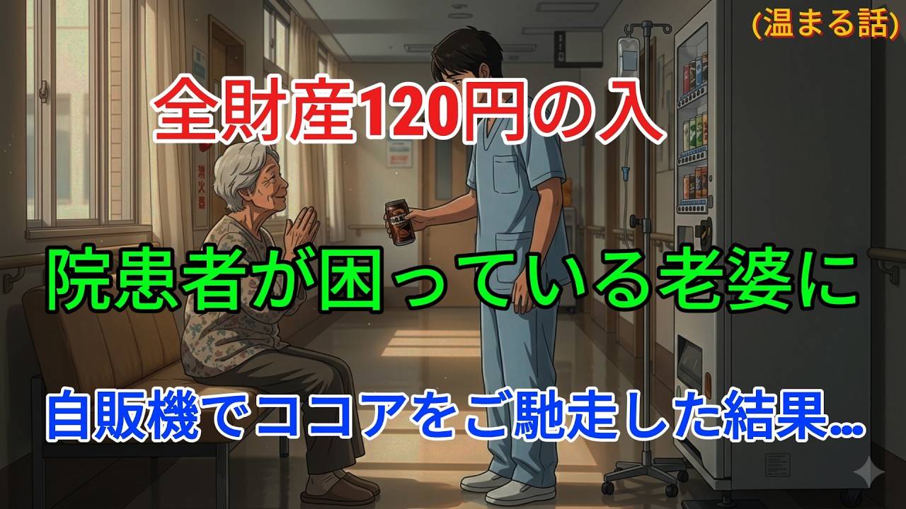 入院治療中、困っている老婆に自分の全てを差し出した → 思いもよらない結末、会社から突然の電話が…【心を揺さぶる感動の物語】