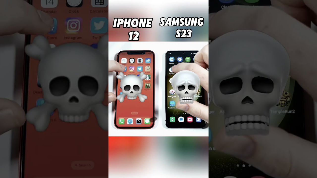 IPhone 12 Vs Samsung S23 Epic Speed Test Showdown Who Wins The Race Shorts Viral Trending