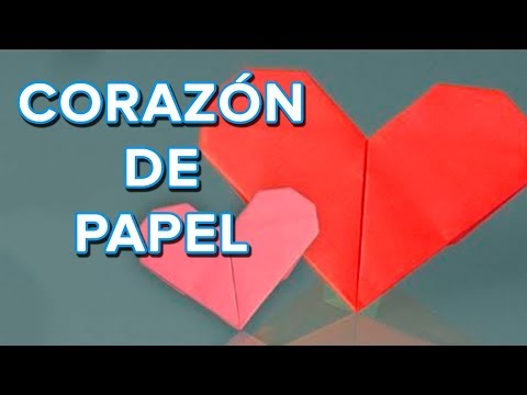 Cómo hacer un corazón de papel, origami