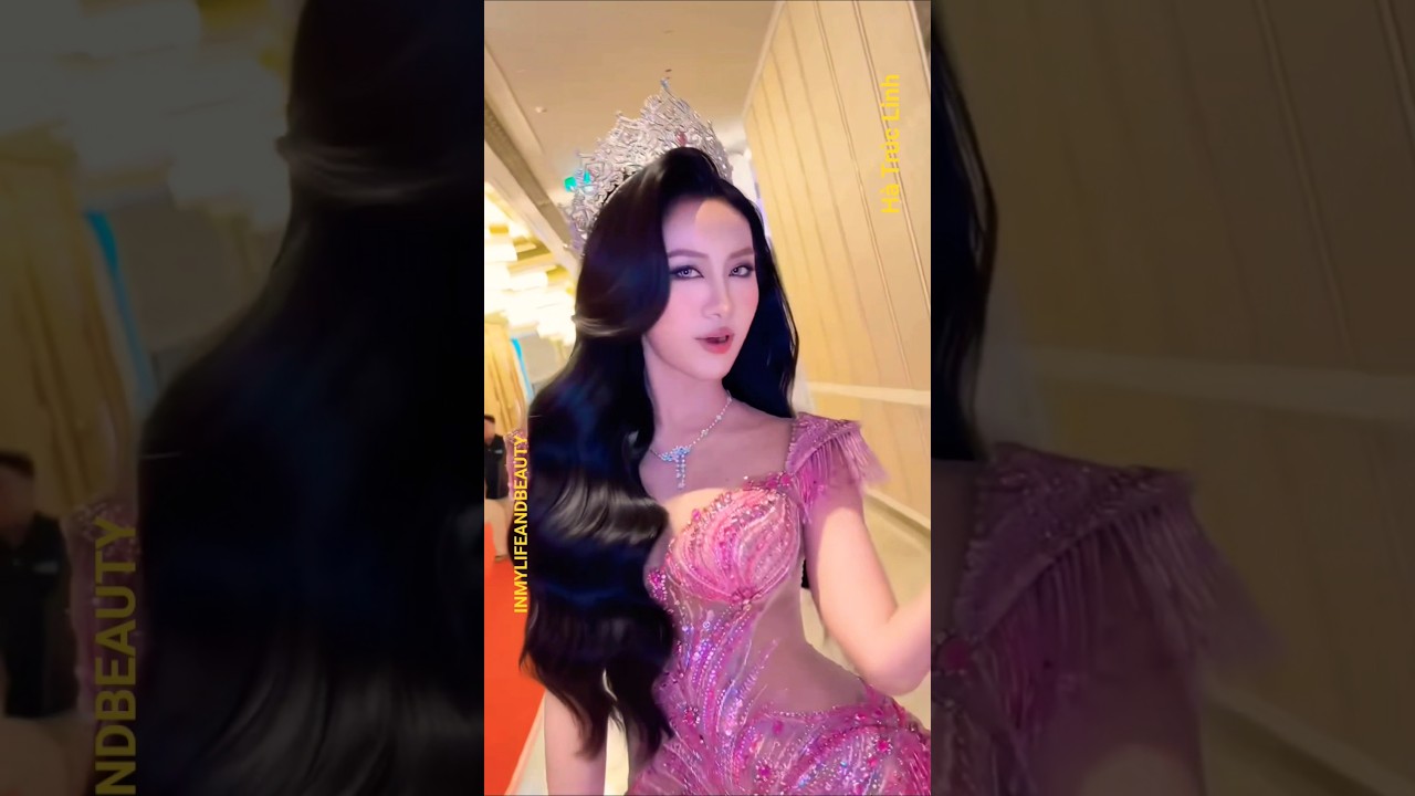 Layout siêu cute chuẩn Beauty Queen của HH Hà Trúc Linh tại thảm đỏ họp báo Hoa Hậu Việt Nam 2026