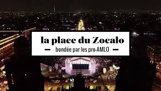 2 minutes de la place du Zocalo, au Mexique, vue du ciel après la victoire de Lopez Obrador