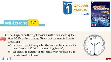 Circular measure self-exercise 1.7 Q4 sukatan membulat latihan kendiri 1.7 form 5 add maths kssm