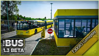 The Bus 1.3 Berlin Tour - Depot to Airport EP1 - Heavy Rain Gameplay | Thrustmaster T300RS screenshot 4
