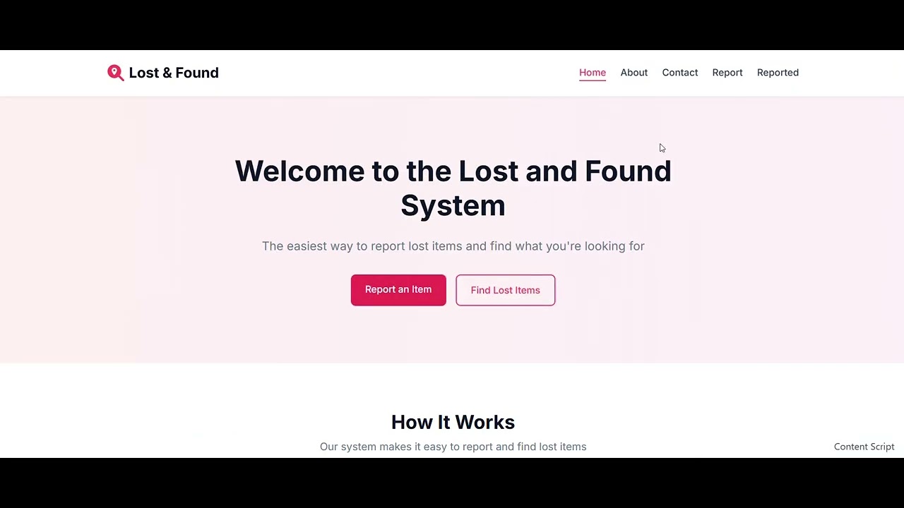 Lost and Found System | Laravel | Project Showcase | Vinay Kumar - YouTube
