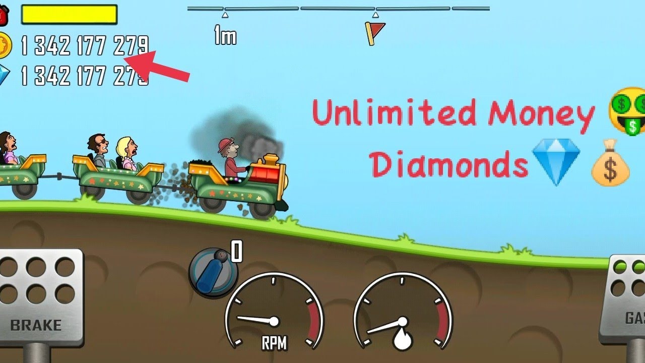 Hill Climb Racing Playing With Unlimited Money 🤑 & Diamonds💎