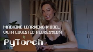 Machine learning model with logistic regression algorithm using PyTorch #ai #machinelearning