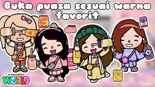DRAMA TOCA BOCA | CHALLENGE | BUKA PUASA SESUAI WARNA FAVORIT | TOCA LIFE WORLD INDONESIA
