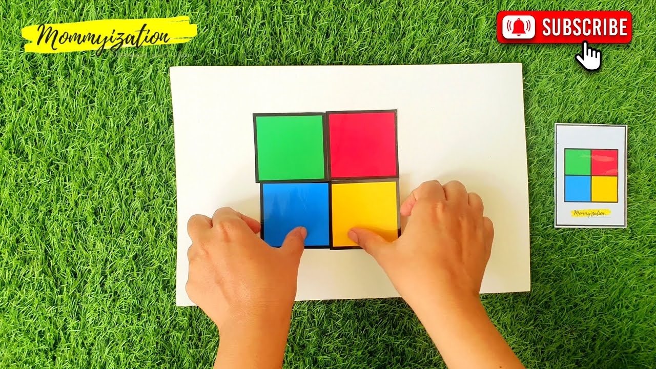 Building Blocks Flashcard With Cutouts #mommyization - YouTube