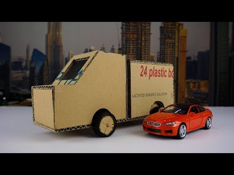 Video Làm Chiếc Xe Tải Từ Giấy Thùng Carton - youtube