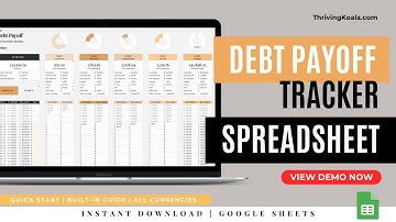 DEBT TRACKER Google Sheets || Debt Snowball Spreadsheet