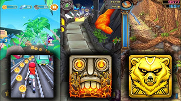 Bus Rush 2 Vs Temple Run 2 Volcano Island Vs Spirit Run - Android,iOS All Levels Game Play