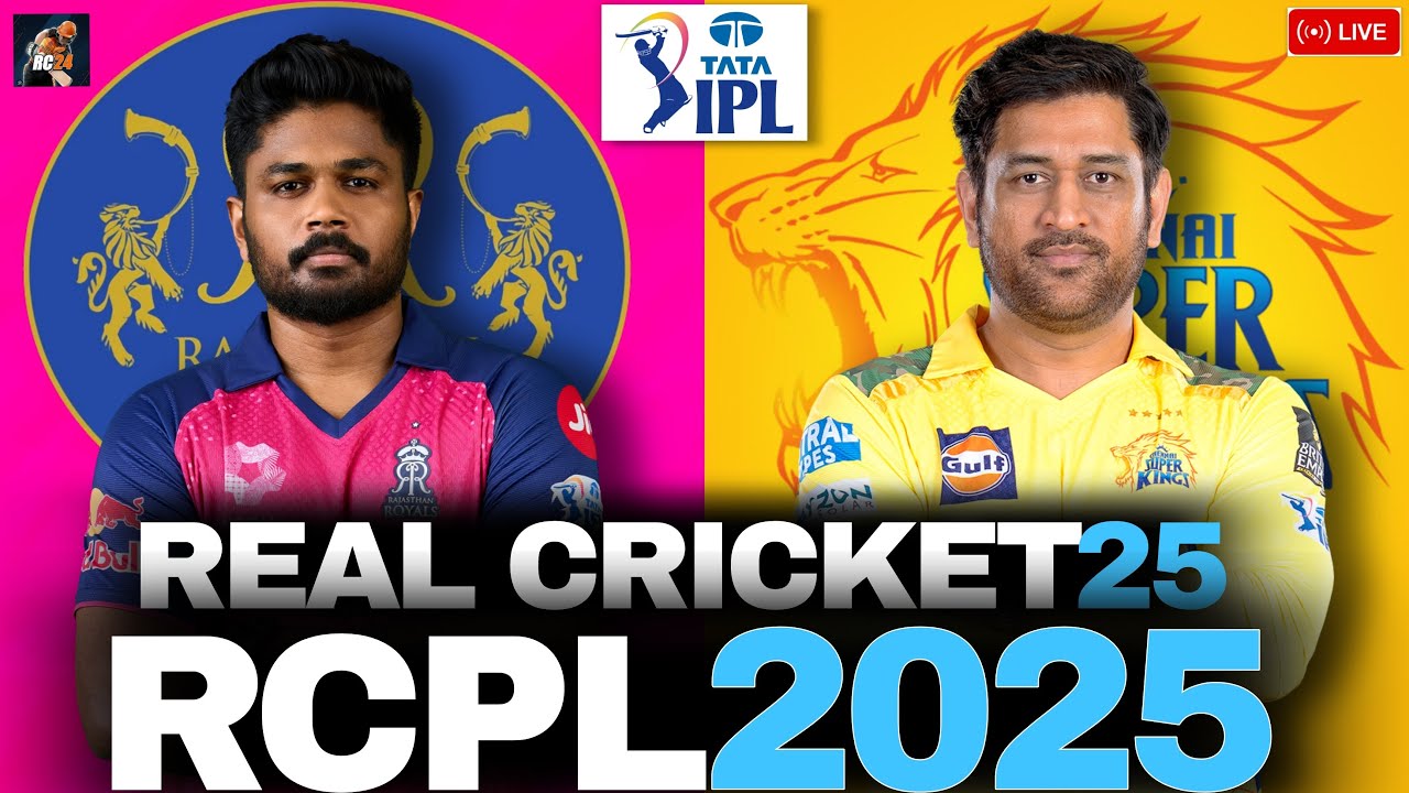 RR VS CSK || RCPL 2025 🏆 - Real Cricket 24 Live #shorts #gaming - YouTube