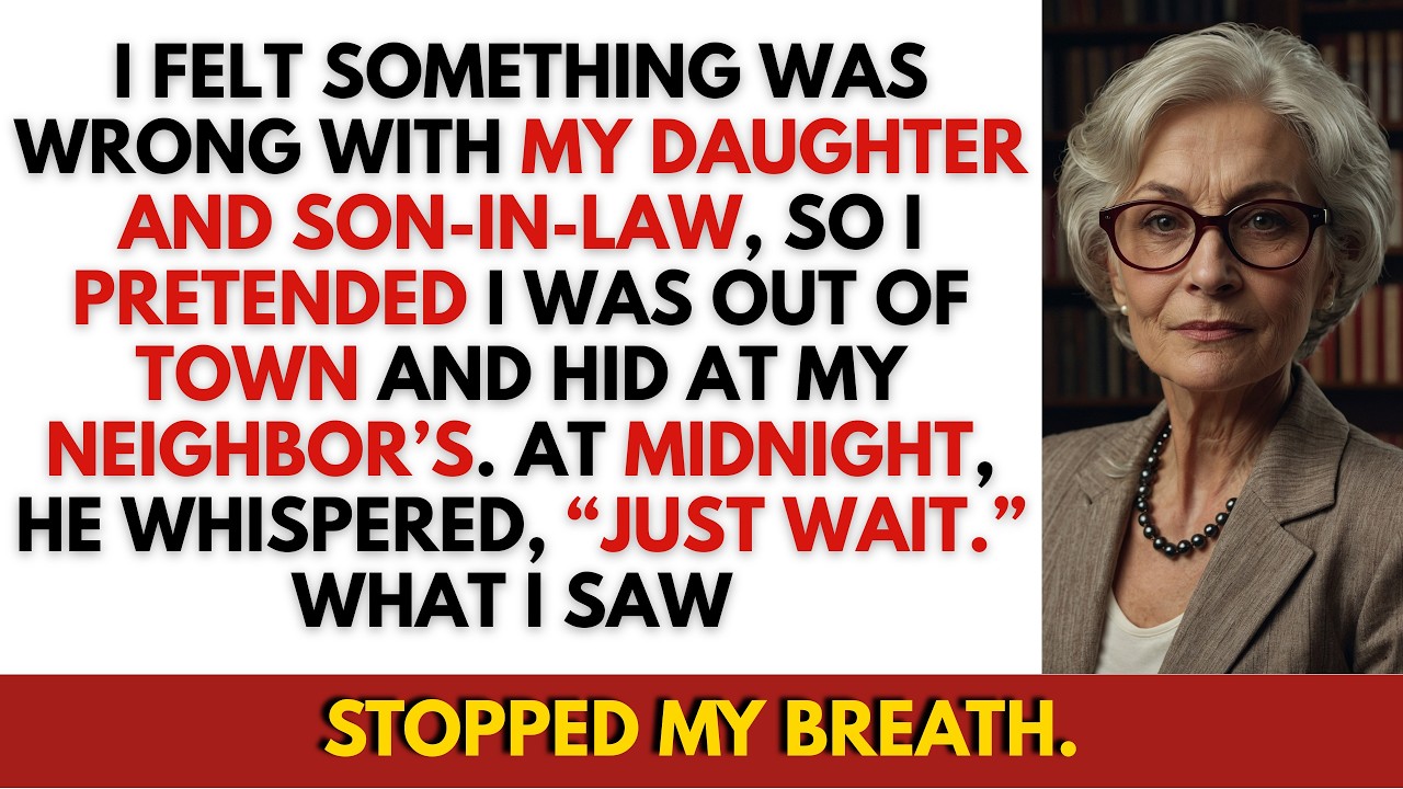 I Pretended I Was Away and Saw Something Terrifying in My Daughter and Son-in-Law… In Reality, They