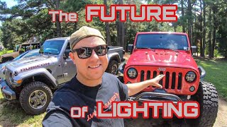 Testing The Most Advanced Jeep Wrangler Headlights Ever Made  J.W Speaker Evo J3