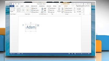 How to edit a WordArt Object in Microsoft® Word 2013 on a Windows® 8.1 PC