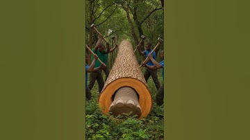 rescue elephant mother from giant log #shorts #animals #funny #shortsfeed