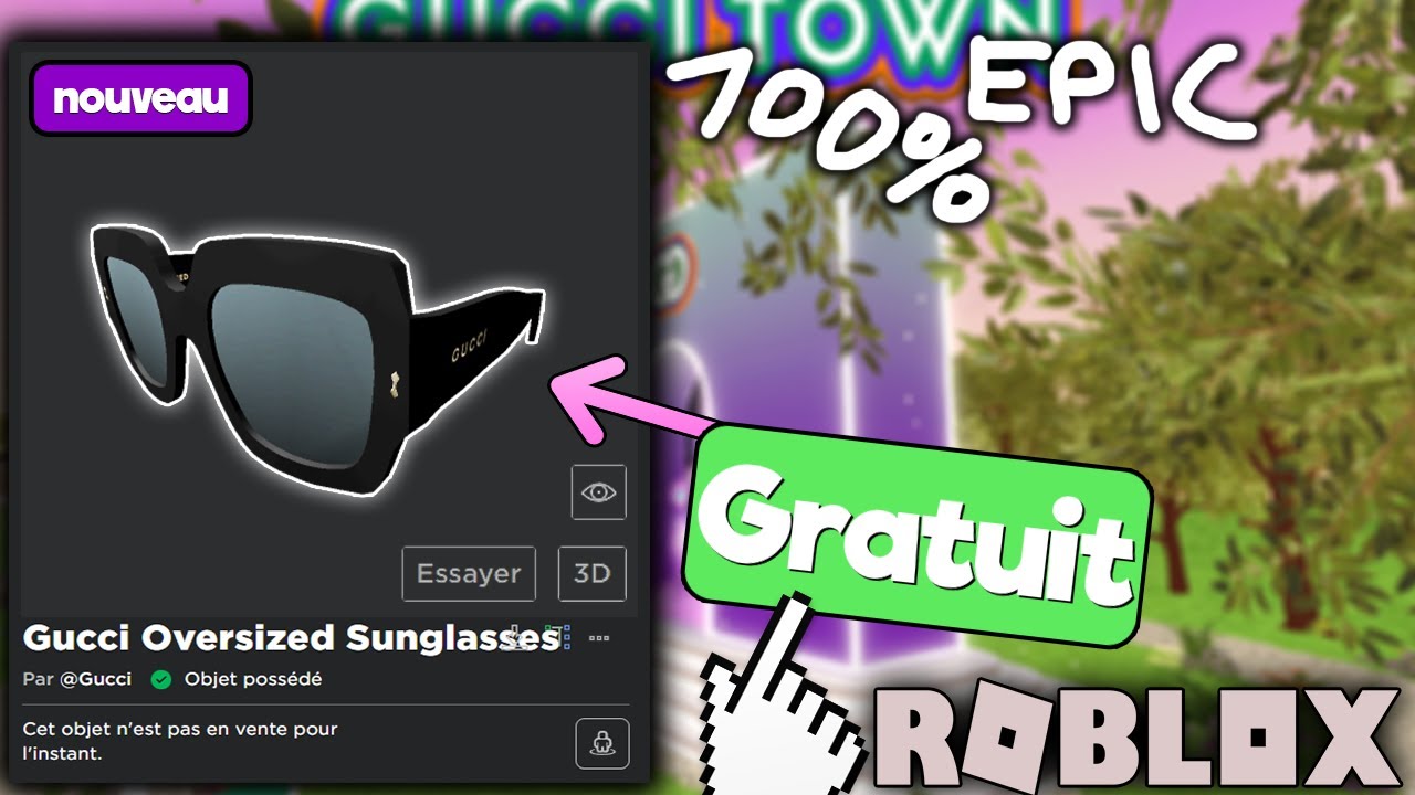 [EVENT] Comment avoir Gucci Oversized SunGlasses dans GUCCI TOWN
