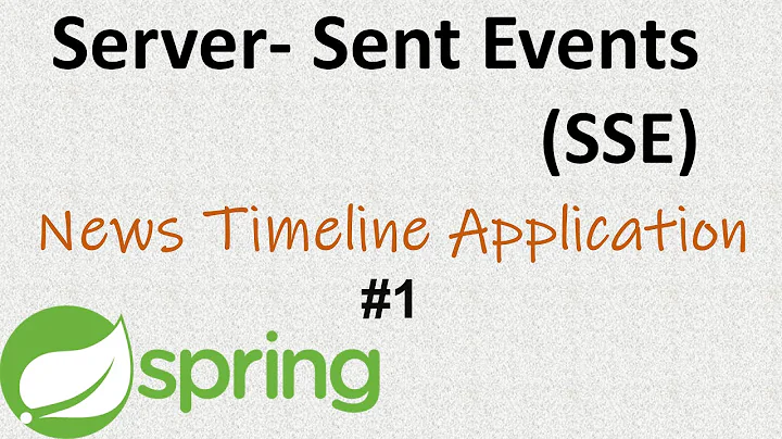 Server-Sent Event + Spring Boot | Part 1