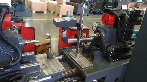 Horizontal double head tapping machine initial test Sep. 20