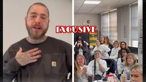 POST MALONE SENDS A SUPRISE VIDEO HONORING LATE ST...