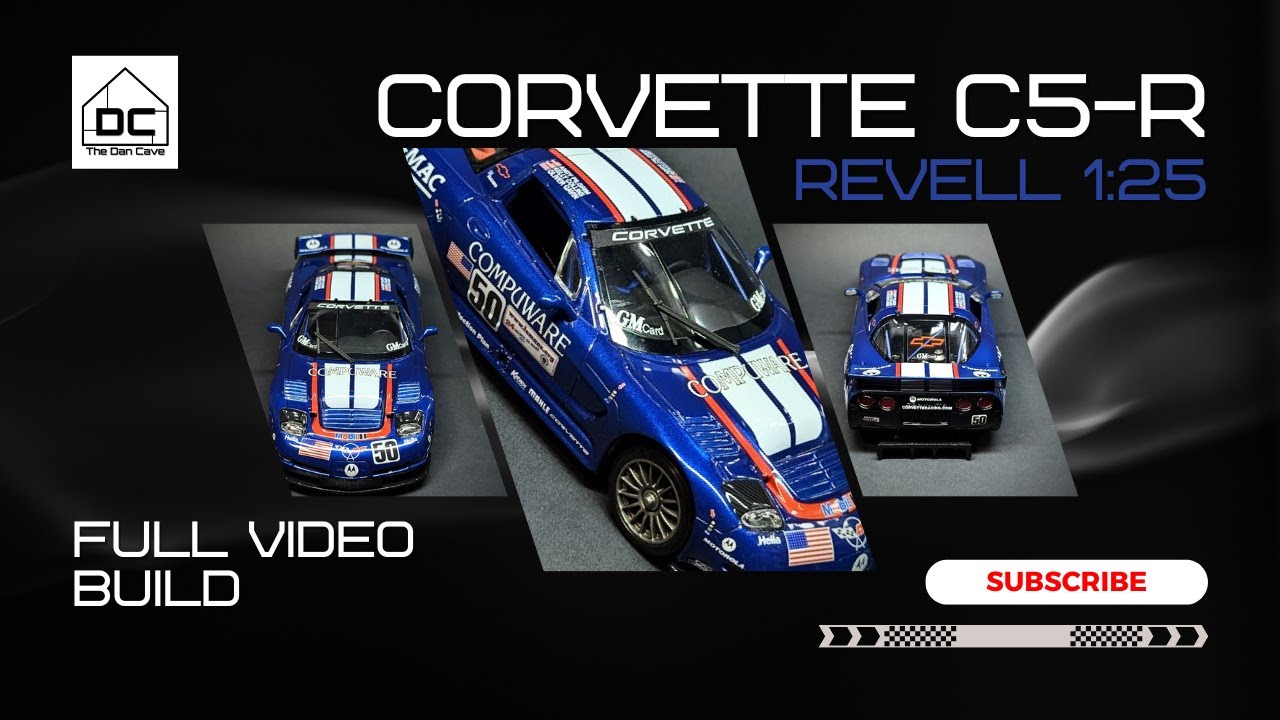 Full video build of the Revell Corvette C5-R in 1:25 scale from Le