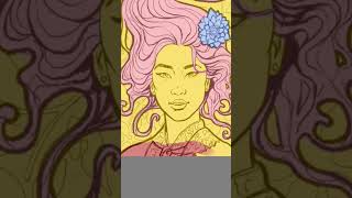 ✨️I colored ‎@ssavaart  's   coloring page!✨️|#digitalart #art #coloring