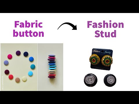 Video: Simple And Fancy Button Stud Earrings