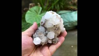 Video preview: Colourless Prismatic Quartz with Calcite — Fujian, China | Natural Mineral Specimen