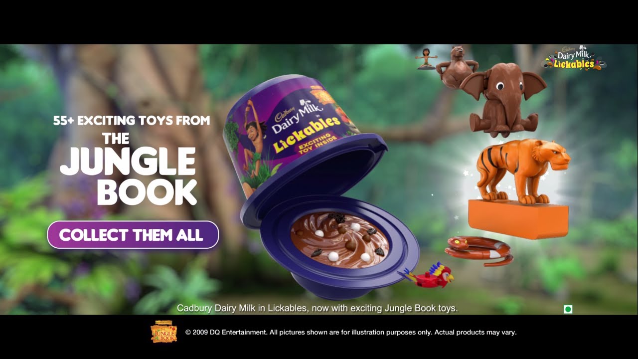 Cadbury Dairy Milk in Lickables - Jungle Book toy range | Telugu - YouTube