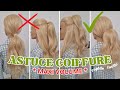 Astuce coiffure avec volume  coiffure ponytail facile et rapide  diy ponytail cheveux longs
