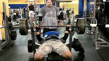 Tom Nash 405 lbs x 2 Raw Reverse Grip Bench Press