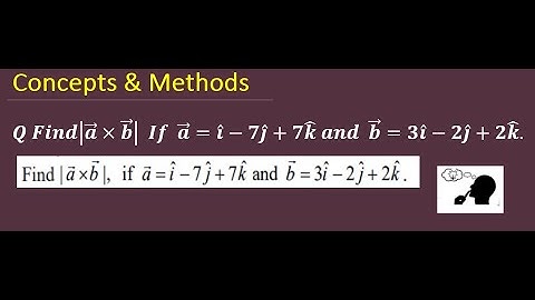 find mod(axb)  if a=i-7j+7k and b  3i-2j+2k.|| Find |a×b| , if a = i - 7j + 7k and b = 3i - 2j + 2k