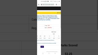 SBI PO PRE SCORECARD 2023 bank sbi 2023 score