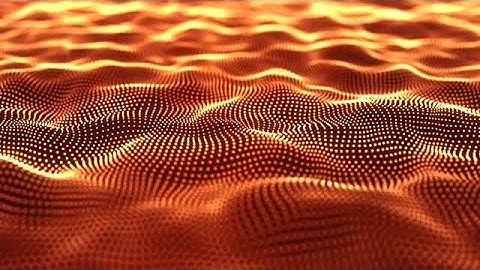 Glowing Gold Particle Dots Terrain Stock Motion Graphics