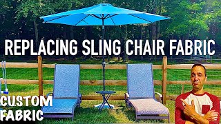 How to Replace Outdoor Chair Sling Fabric and Customize to Your Favorite Design