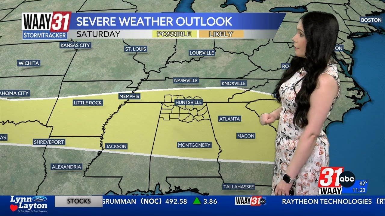 Chance for stronger storms return for the weekend - YouTube