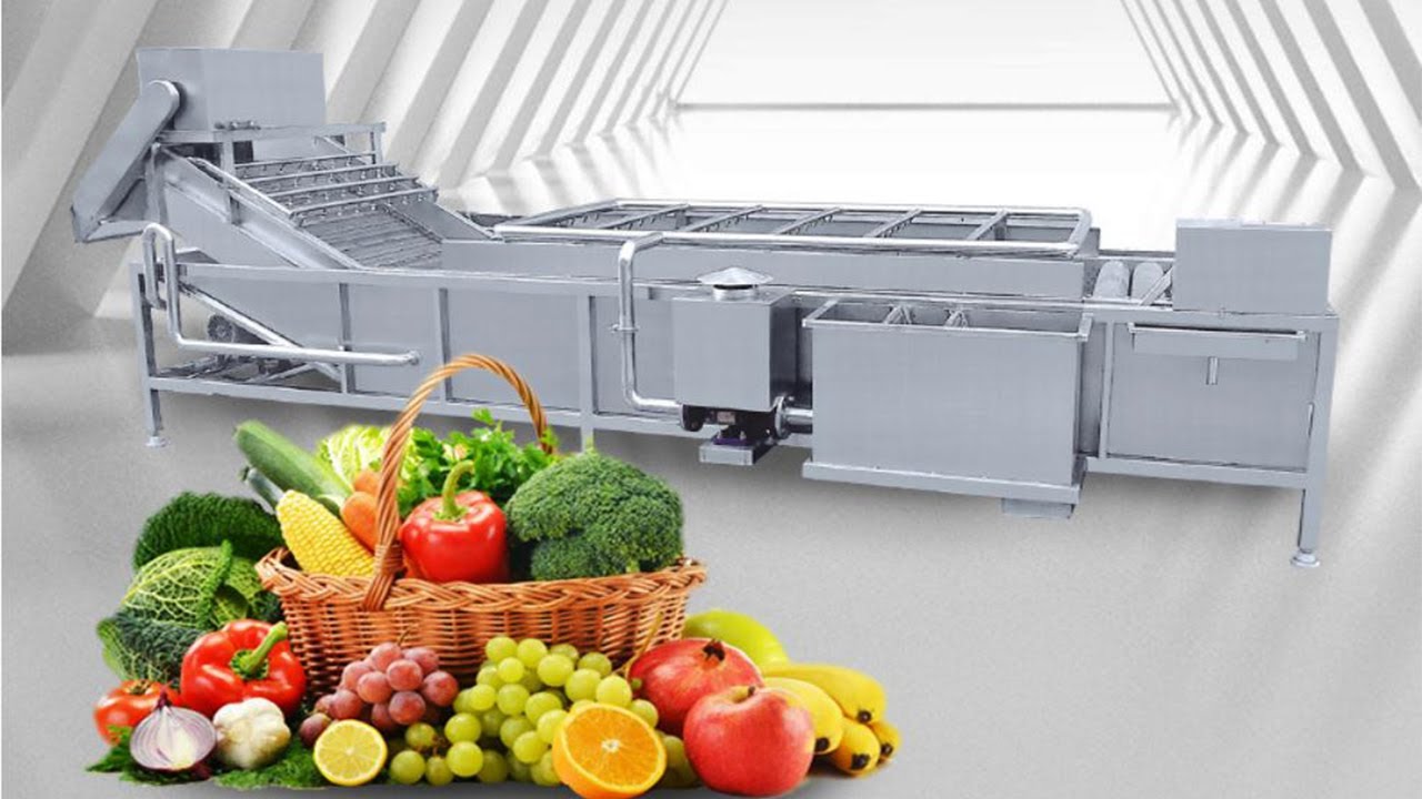 Fruit and Vegetable Washer---Radish Washing Machine #restaurant # ...