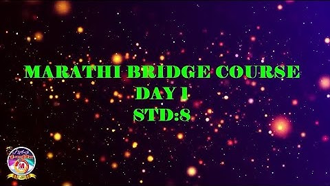 8th Marathi Bridge Course Day 1