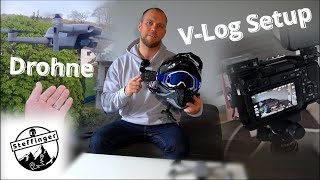 Mein Videoequipment für Motorradvideos - V-Log-Setup - Drohne - GoPro 10 - Sony A6400 - Rode