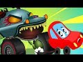 Monster Island | Little Red Car Cartoons | Halloween Videos for Children by Kids Channel