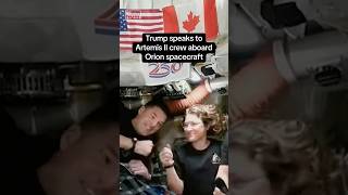 Trump speaks to Artemis II crew